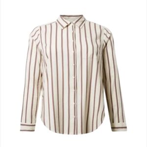 Lizzie Cotton Button Up Long Sleeve Shirt
